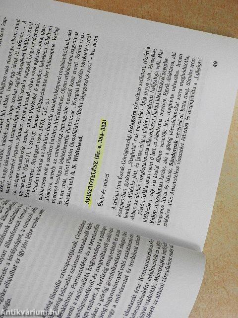 A filozófiai gondolkodás Thalésztől Gadamerig