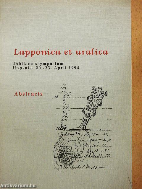 Lapponica et uralica - Abstracts