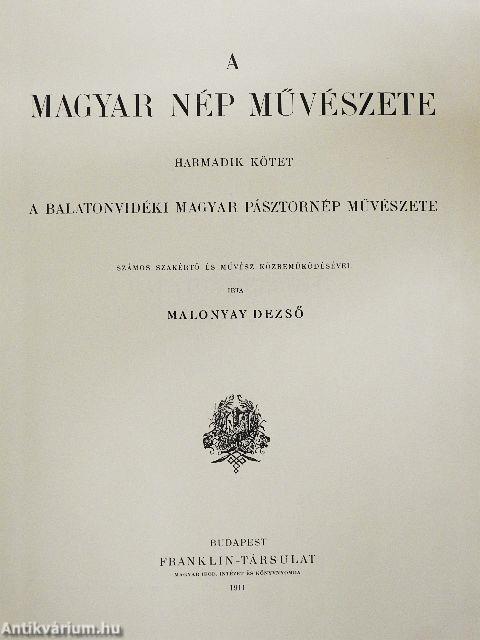A magyar nép művészete III.