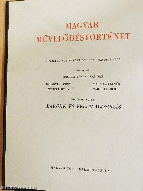 Magyar művelődéstörténet 4.