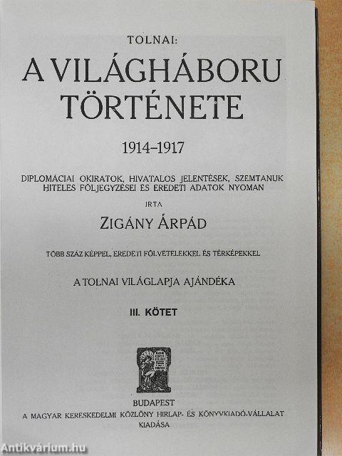 Tolnai Világtörténelme - A világháború története III. 