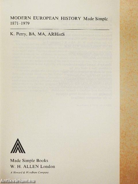 Modern European History Made Simple