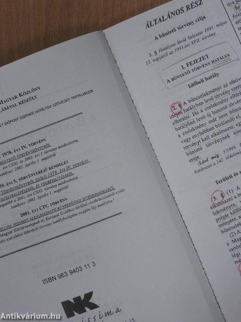 Büntető Törvénykönyv