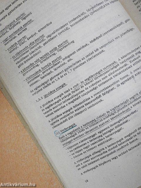 Irtószerismeret és toxikológia - elsősegélynyújtás