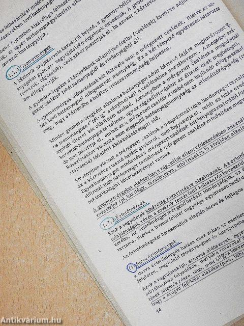 Irtószerismeret és toxikológia - elsősegélynyújtás