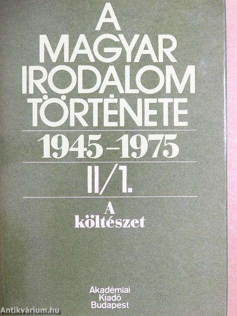 A magyar irodalom története 1945-1975. II/1-2.