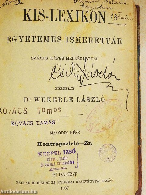 Kis-Lexikon II. (töredék)