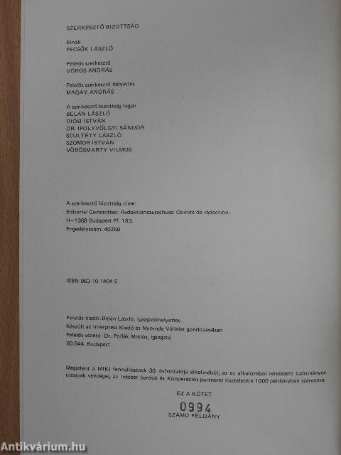 Műszeripari Kutatóintézet közleményei 19.