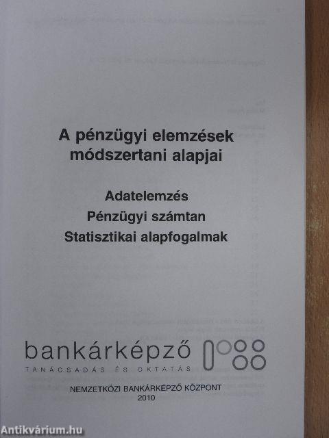 A pénzügyi elemzések módszertani alapjai
