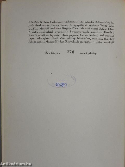 William Shakespeare szonettjei