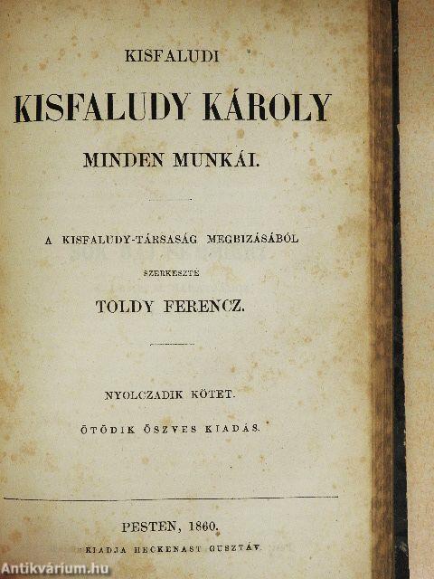 Kisfaludi Kisfaludy Károly minden munkái VII-VIII. (töredék)