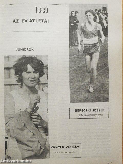 Atlétika 1982. (nem teljes évfolyam)