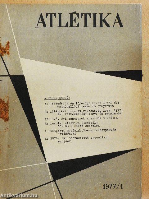 Atlétika 1977. január-december