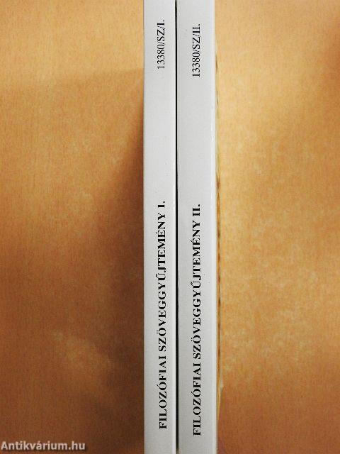 Filozófiai szöveggyűjtemény I-II.
