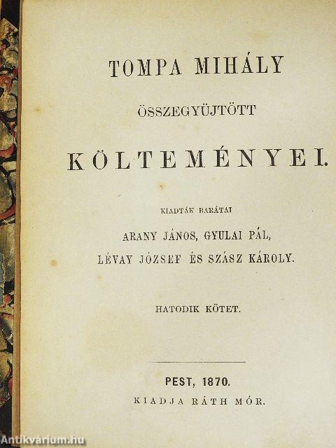 Tompa Mihály elbeszélő költeményei III. (töredék)