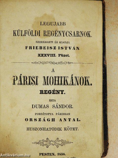 A párisi mohikánok 25-28. (töredék)