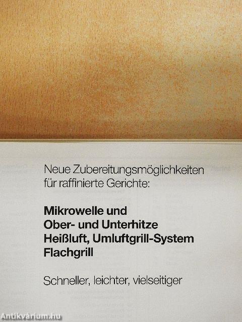 Mikrowelle und Ober- und Unterhitze Heißluft, Umluftgrill-System, Flachgrill