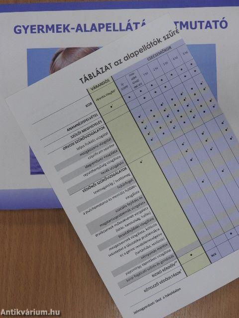 Gyermek-alapellátási útmutató a 0-7 éves korú gyermekek szűrési vizsgálatainak elvégzéséhez