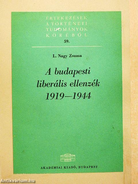 A budapesti liberális ellenzék