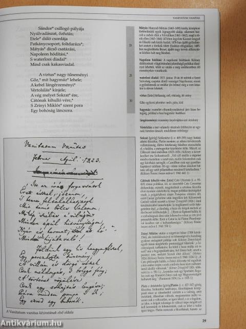 Hymnus/Nemzeti hagyományok/Parainesis (dedikált példány)