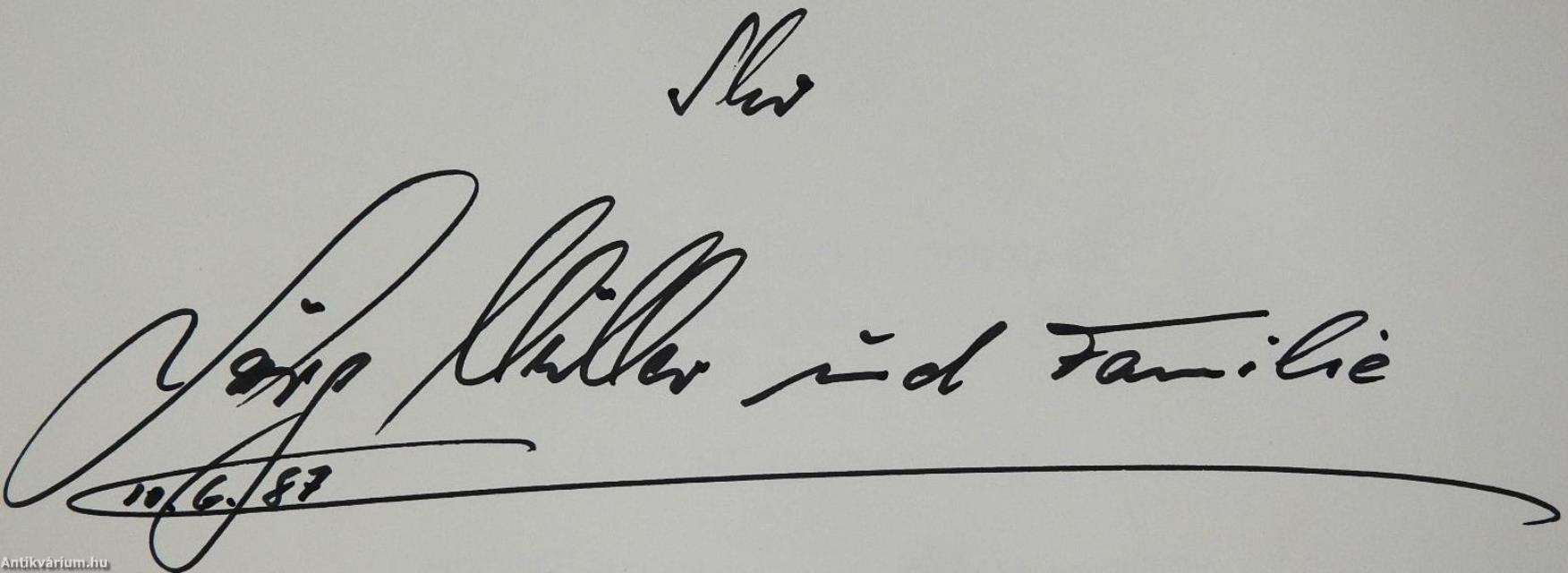 Essen wie Gott in Deutschland (dedikált példány)