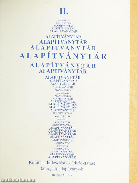 Alapítványtár II.