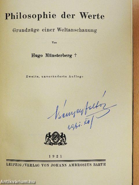 Philosophie der Werte