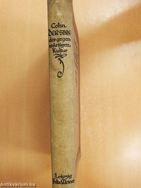 Der Sinn der gegenwärtigen Kultur