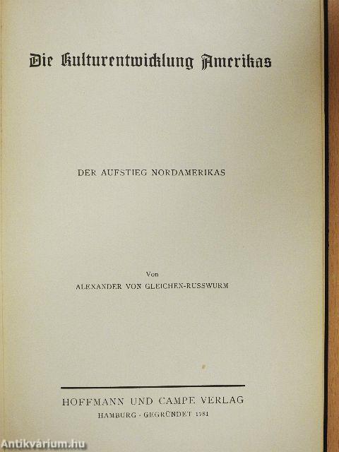 Die kulturentwicklung Amerikas