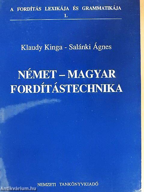 Német-magyar fordítástechnika