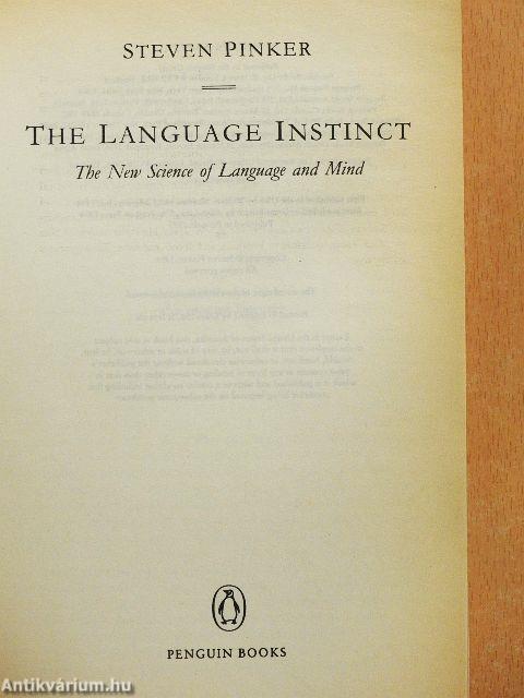 The Language Instinct