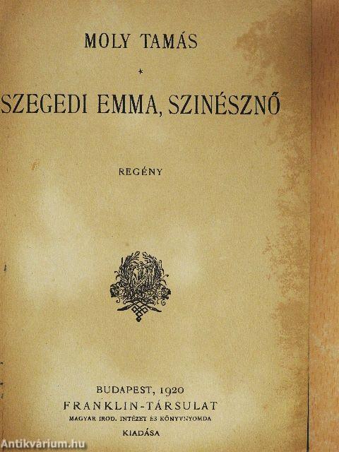 Szegedi Emma, színésznő