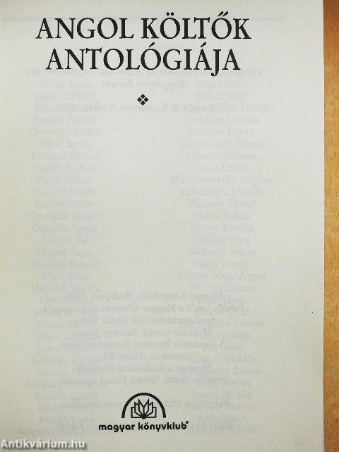 Angol költők antológiája