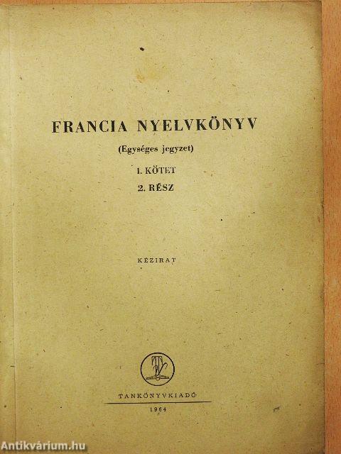 Francia nyelvkönyv I/2.