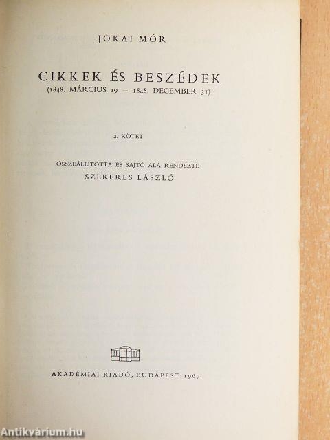 Cikkek és beszédek II.