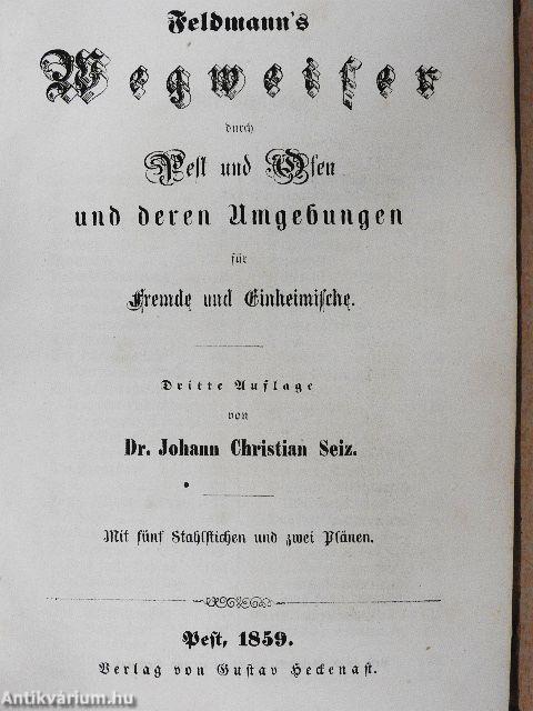 Feldmann's Wegweiser durch Pest und Ofen (gótbetűs)
