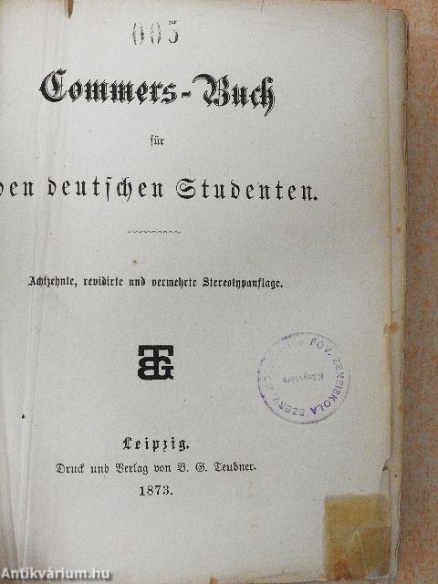 Commers-Buch für den deutschen Studenten (gótbetűs)