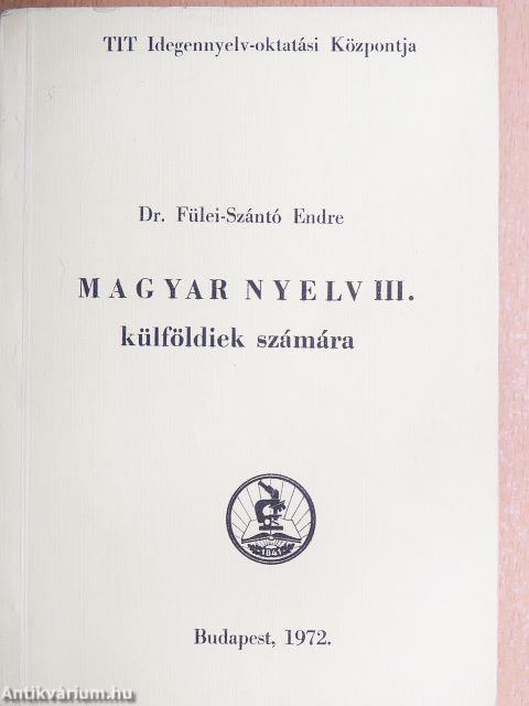 Magyar nyelv III.