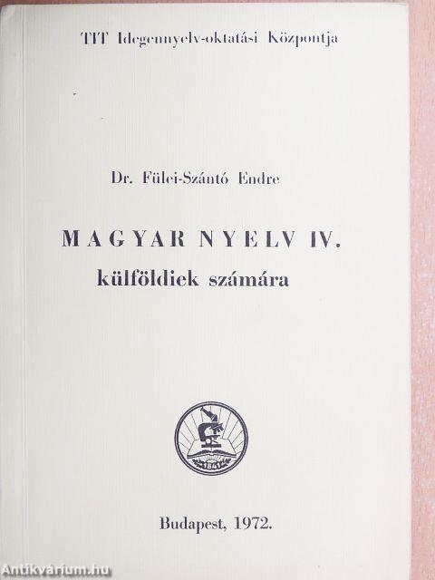 Magyar nyelv IV.