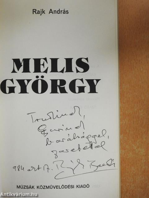 Melis György (dedikált példány)