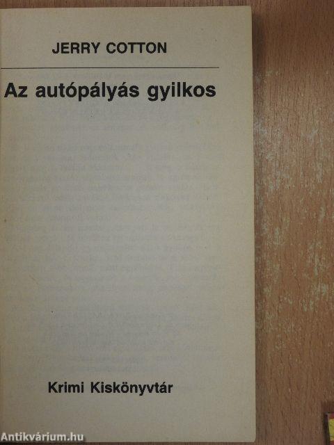 Az autópályás gyilkos