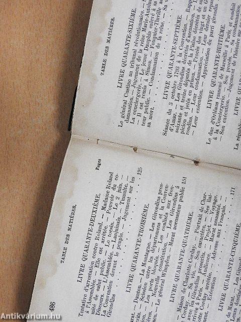 Histoire des Girondins I-IV.