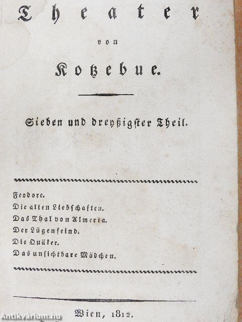 Theater von Kotzebue 37-38. (gótbetűs)