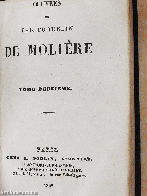 Oeuvres de J.-B. Poquelin de Moliére I-II.