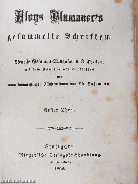 Aloys Blumauer's gesammelte Schriften I-III (gótbetűs)