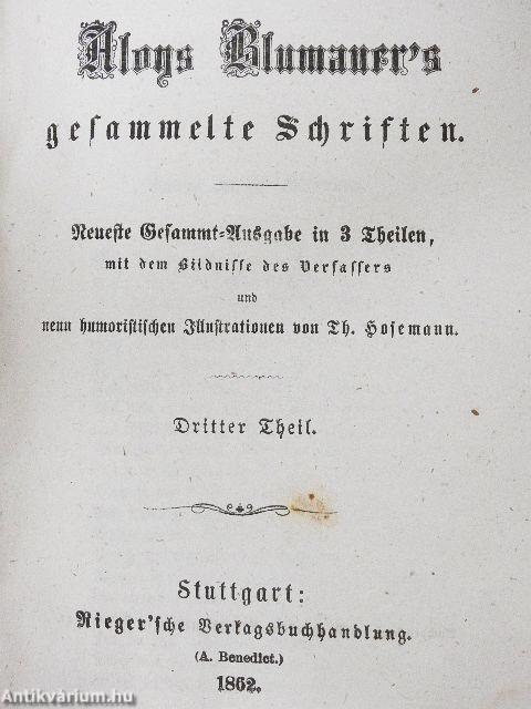 Aloys Blumauer's gesammelte Schriften I-III (gótbetűs)