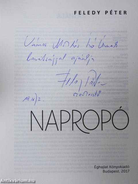 Napropó (dedikált példány)