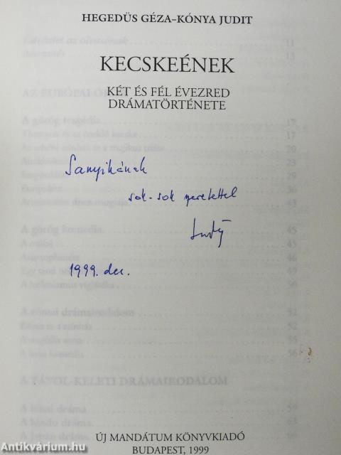 Kecskeének (dedikált példány)