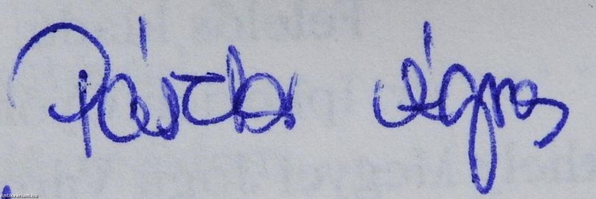 A Szombathelyi Szépítő Egyesület története 1885-2000 (többszörösen dedikált példány)