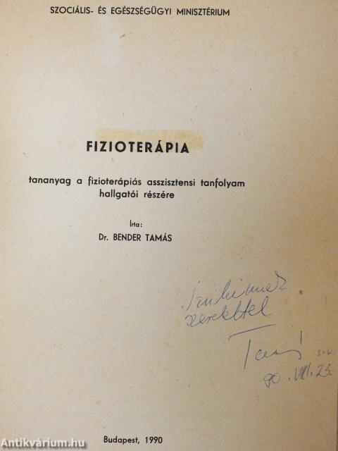 Fizioterápia (dedikált példány)